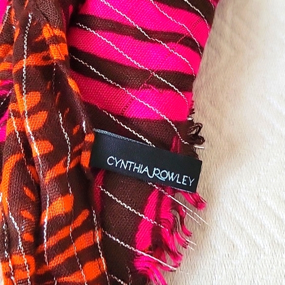 Cynthia Rowley Bright Long Scarf - Picture 3 of 4